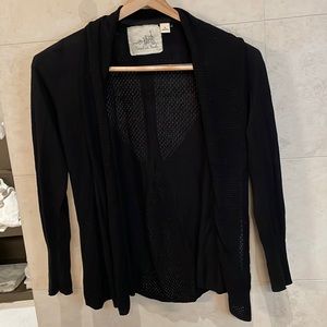 SOLD Anthropologie Angel of the North Black Cardigan, Size Medium